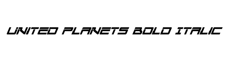 United Planets Bold Italic  नि: शुल्क फ़ॉन्ट्स डाउनलोड