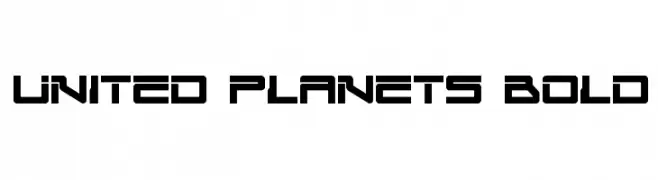 United Planets Bold  Frei Schriftart Herunterladen