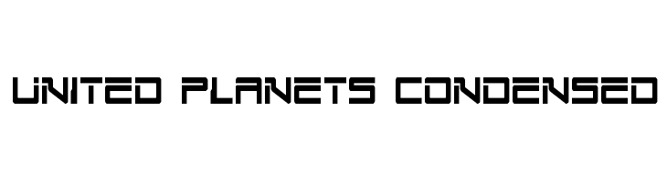 United Planets Condensed  Free Fonts Download