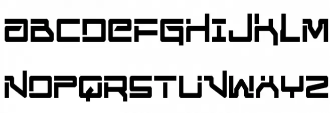 United Planets Condensed Шрифта ВЕРХНИЙ
