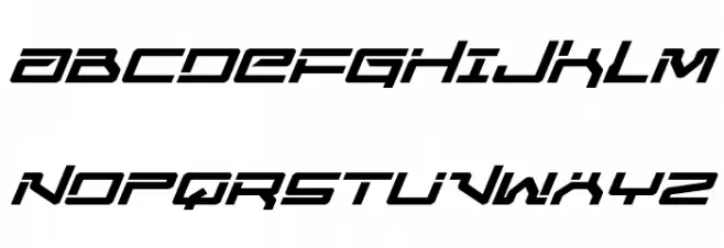 United Planets Expanded Italic Fonte MAIÚSCULAS