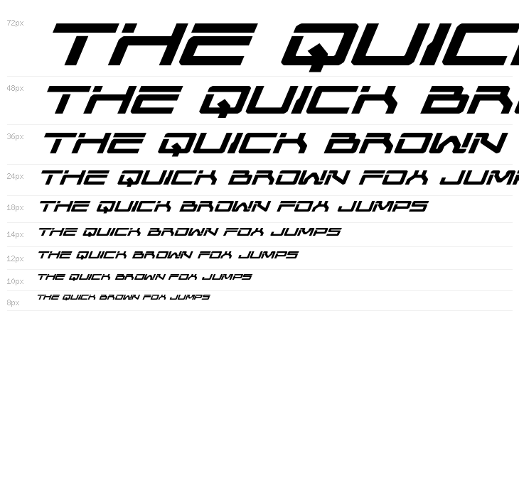 United Planets Expanded Italic Waterfall