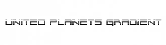 United Planets Gradient  フリーフォントのダウンロード