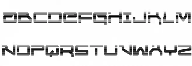 United Planets Gradient Шрифта ВЕРХНИЙ