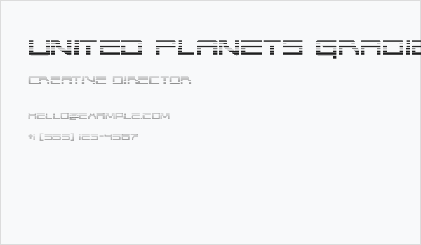 United Planets Gradient Business Card