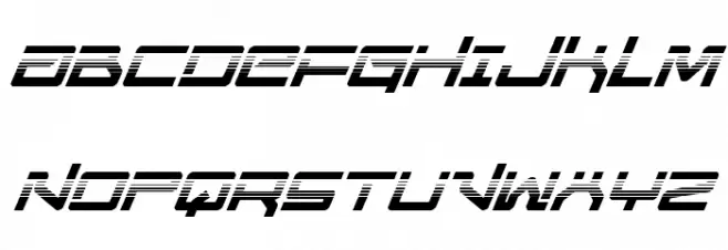 United Planets Halftone Italic フォント 大文字