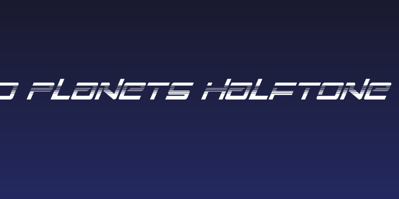 United Planets Halftone Italic Social Header