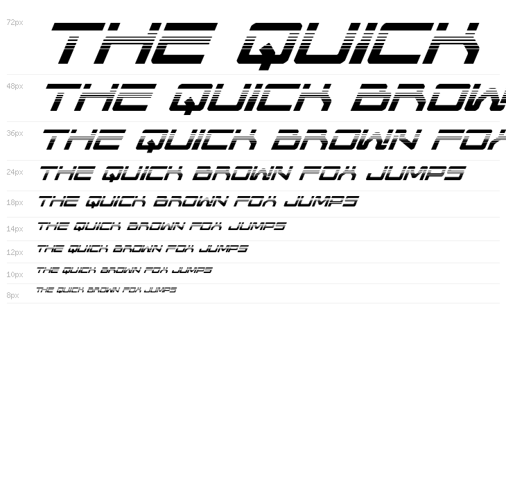 United Planets Halftone Italic Waterfall