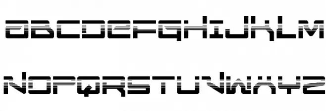 United Planets Halftone Шрифта ВЕРХНИЙ