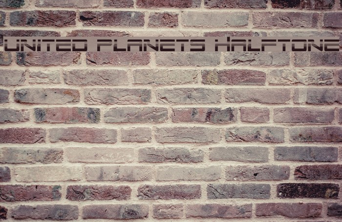 United Planets Halftone Font examples