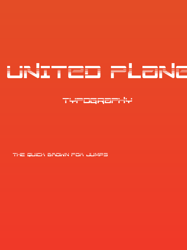 United Planets Halftone Poster