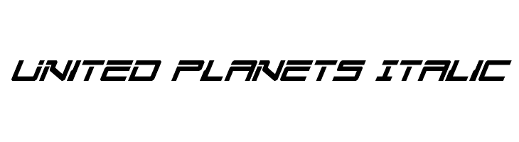 United Planets Italic  免费字体下载
