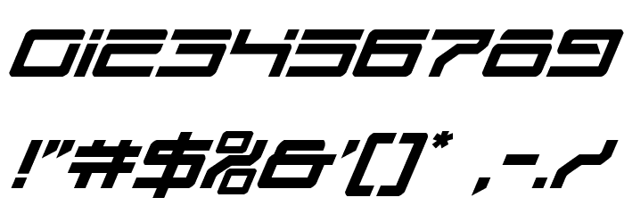 United Planets Italic Font OTHER CHARS