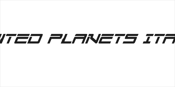 United Planets Italic Logo