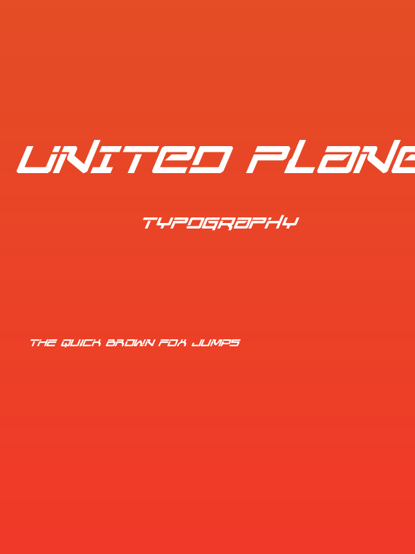 United Planets Italic Poster