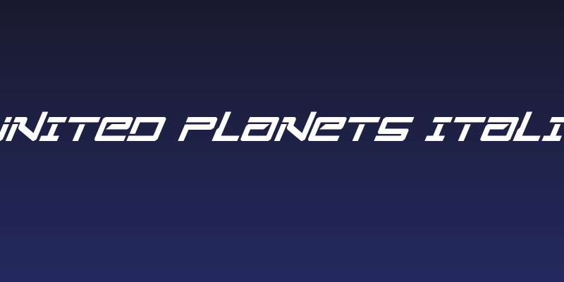 United Planets Italic Social Header