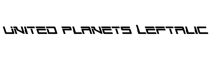 United Planets Leftalic  免费字体下载