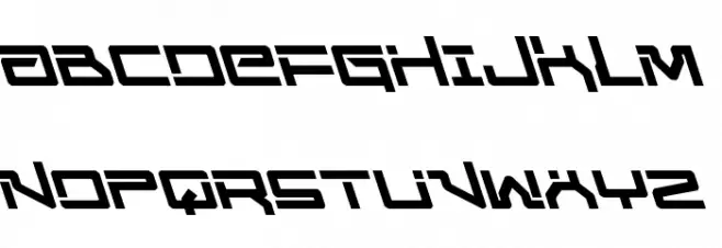 United Planets Leftalic Schriftart Groß