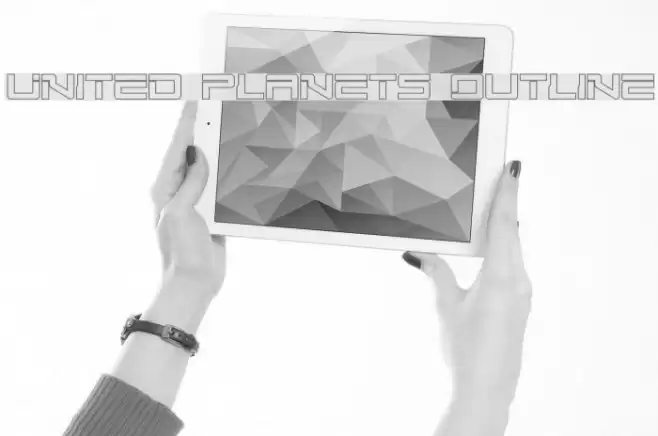 United Planets Outline Font examples