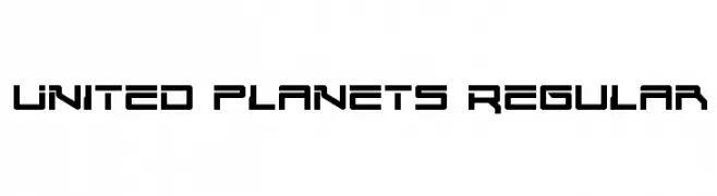 United Planets Regular  Frei Schriftart Herunterladen