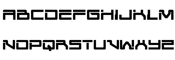 United Planets Regular Font LOWERCASE