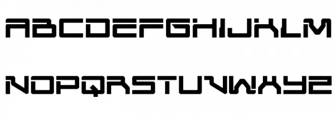 United Planets Regular फ़ॉन्ट लोअरकेस