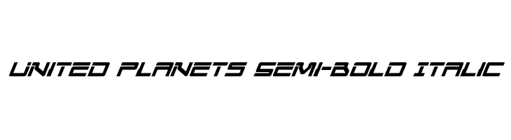 United Planets Semi-Bold Italic  Fuentes Gratis Descargar