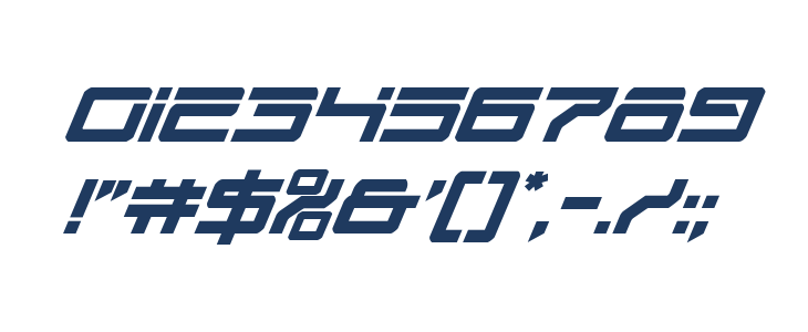 United Planets Semi-Bold Italic Other Characters