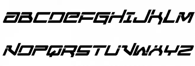 United Planets Semi-Bold Italic Fonte MAIÚSCULAS