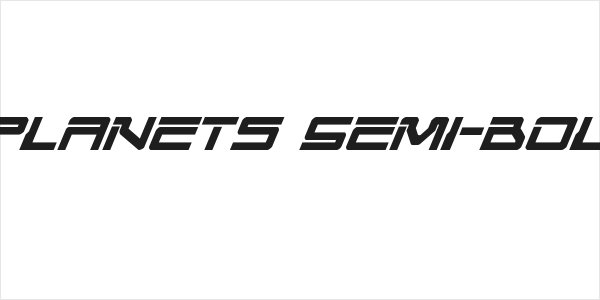 United Planets Semi-Bold Italic Logo