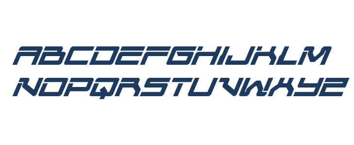 United Planets Semi-Bold Italic Lowercase