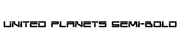 United Planets Semi-Bold Font