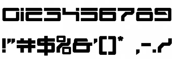 United Planets Semi-Bold Font OTHER CHARS