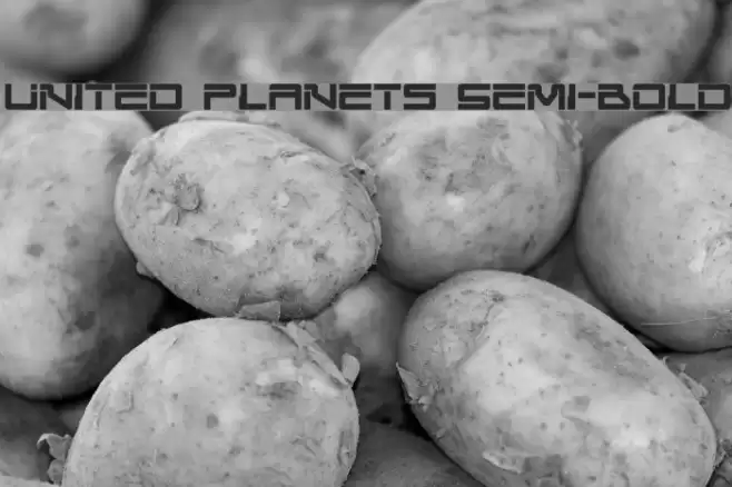 United Planets Semi-Bold Font examples