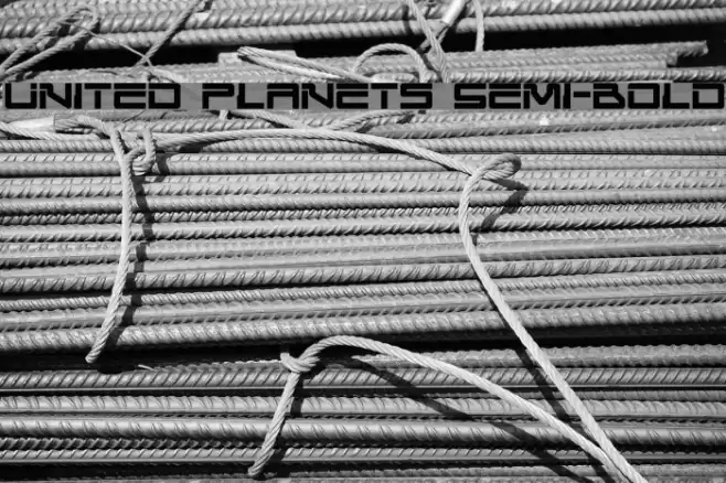 United Planets Semi-Bold Font examples