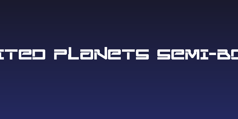 United Planets Semi-Bold Social Header
