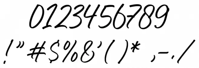 United White Font OTHER CHARS