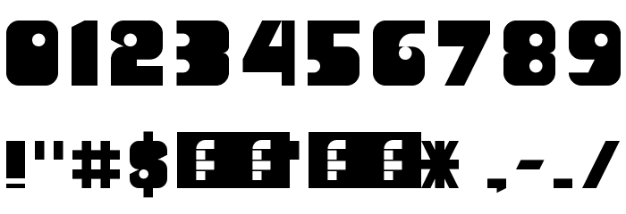 Unity Titling Regular フォント その他の文字