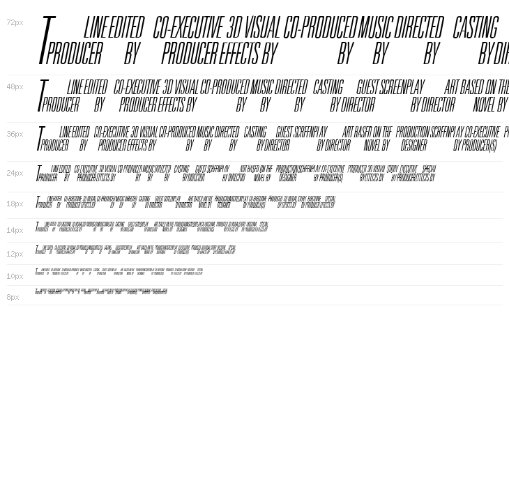 Universal Accreditation Italic Waterfall