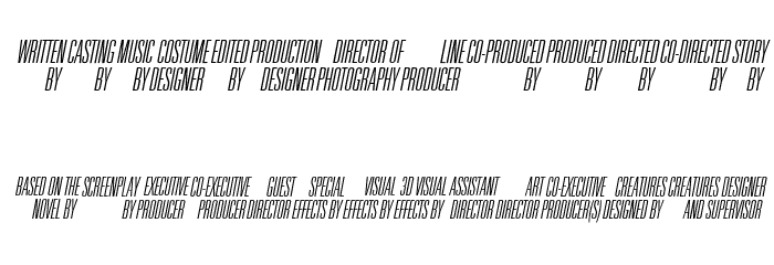 Universal Accreditation Italic Font LOWERCASE