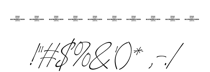Universal Exploration PERSONAL Regular Font OTHER CHARS
