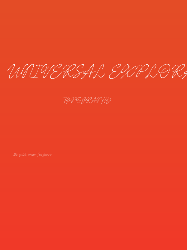 Universal Exploration PERSONAL Regular Poster