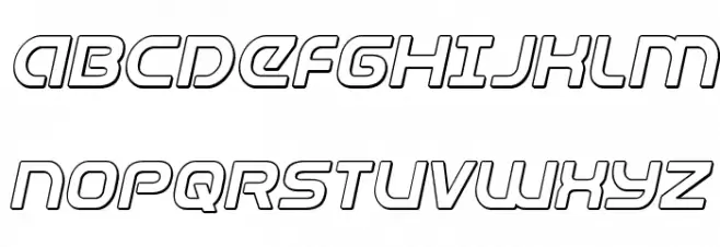 Universal Jack 3D Italic Fonte MAIÚSCULAS