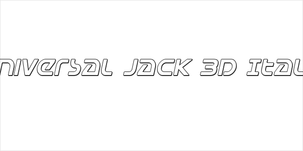 Universal Jack 3D Italic Logo