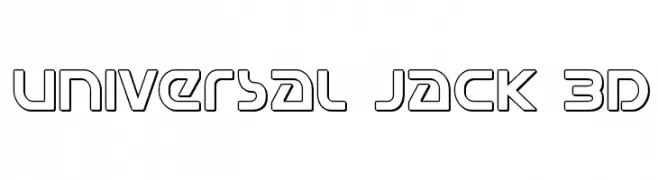 Universal Jack 3D  les polices de caractères gratuit tlcharger