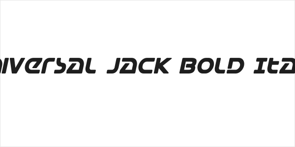Universal Jack Bold Italic Logo