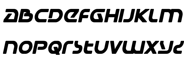 Universal Jack Bold Italic Font LOWERCASE