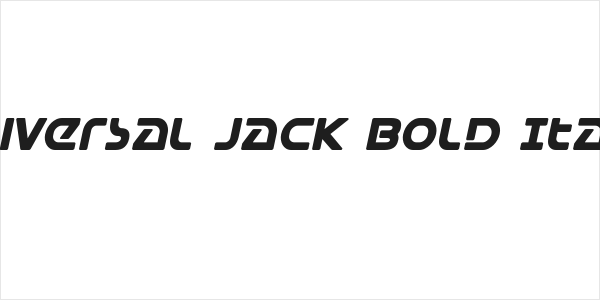 Universal Jack Bold Italic Logo