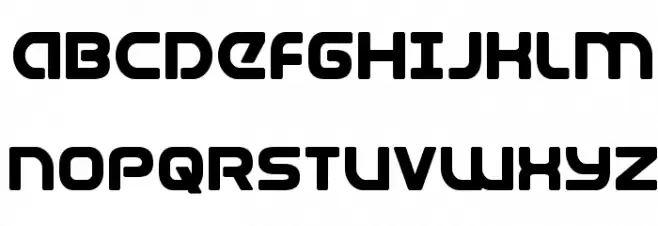 Universal Jack Bold Font Litere mari