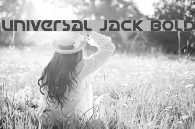 Universal Jack Bold Font examples